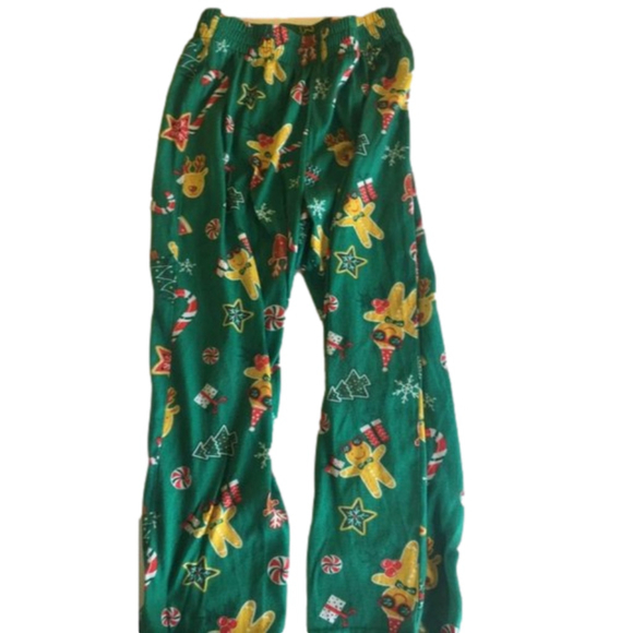 Cat and jack boys Christmas night pants size 8/10 - Picture 2 of 2